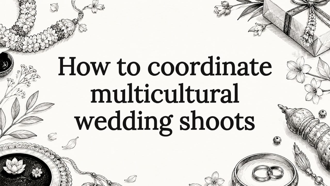 How to coordinate multicultural wedding shoots