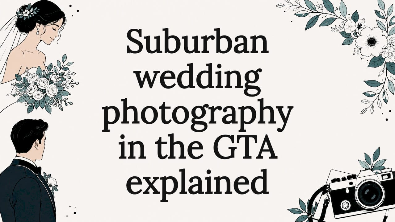 Suburban wedding photography in the GTA explained