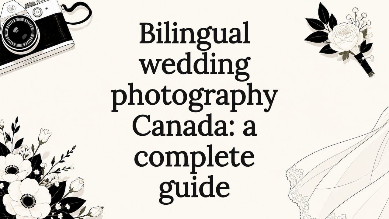 Bilingual wedding photography Canada: a complete guide