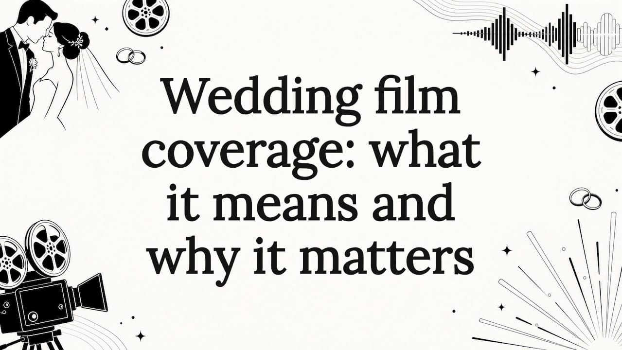 Wedding film coverage: what it means and why it matters