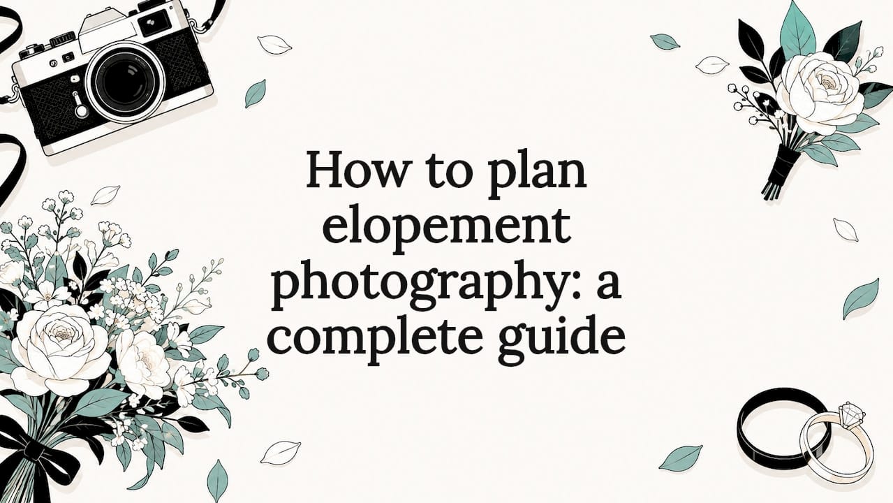 How to plan elopement photography: a complete guide