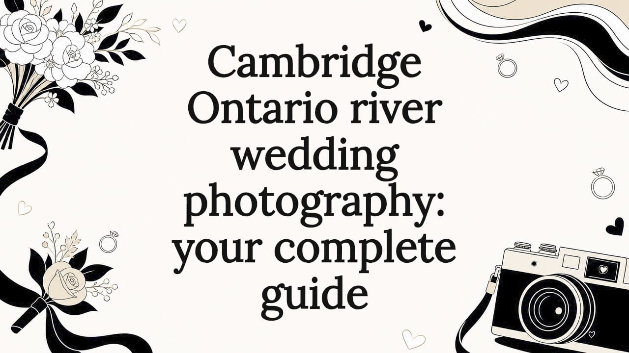 Cambridge Ontario river wedding photography: your complete guide