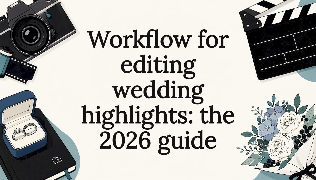 Workflow for editing wedding highlights: the 2026 guide