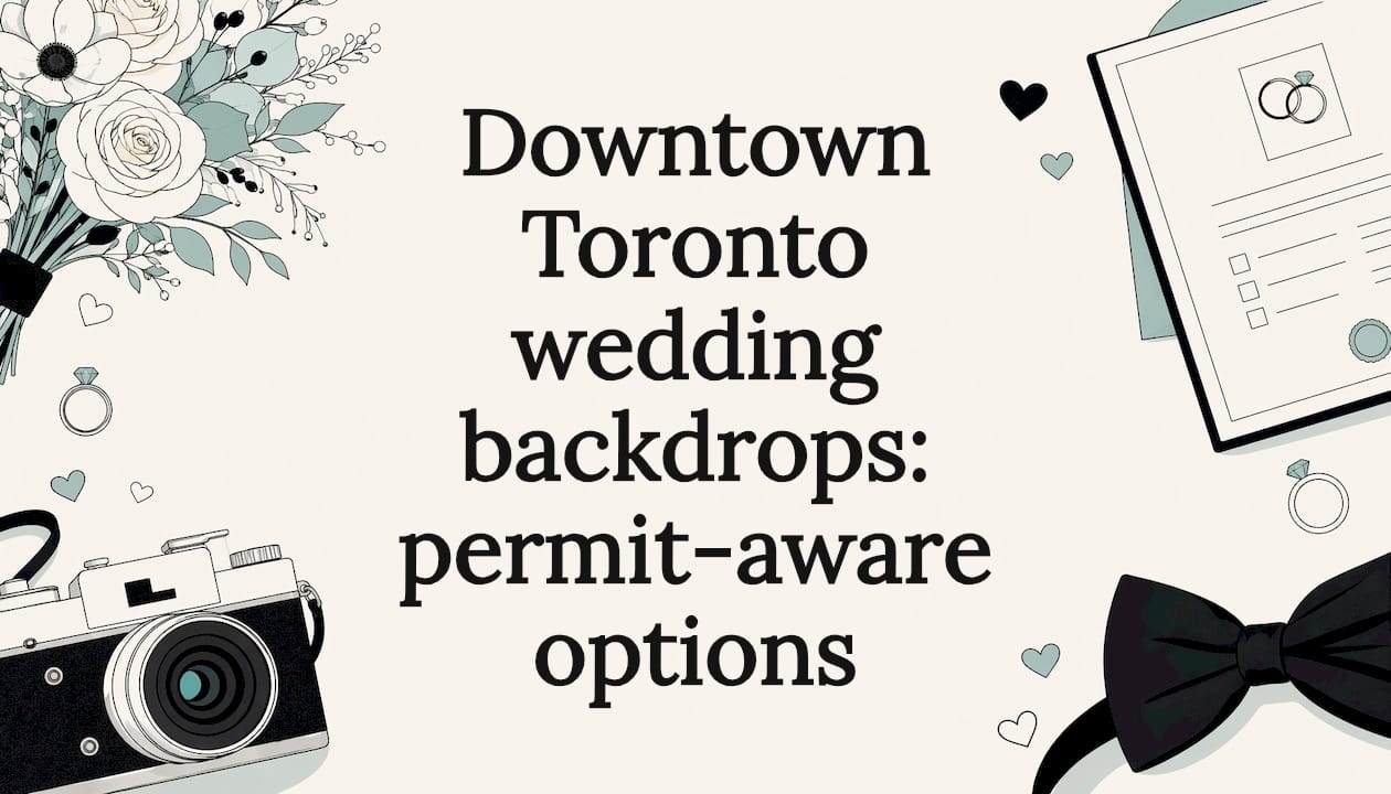 Downtown Toronto wedding backdrops: permit-aware options