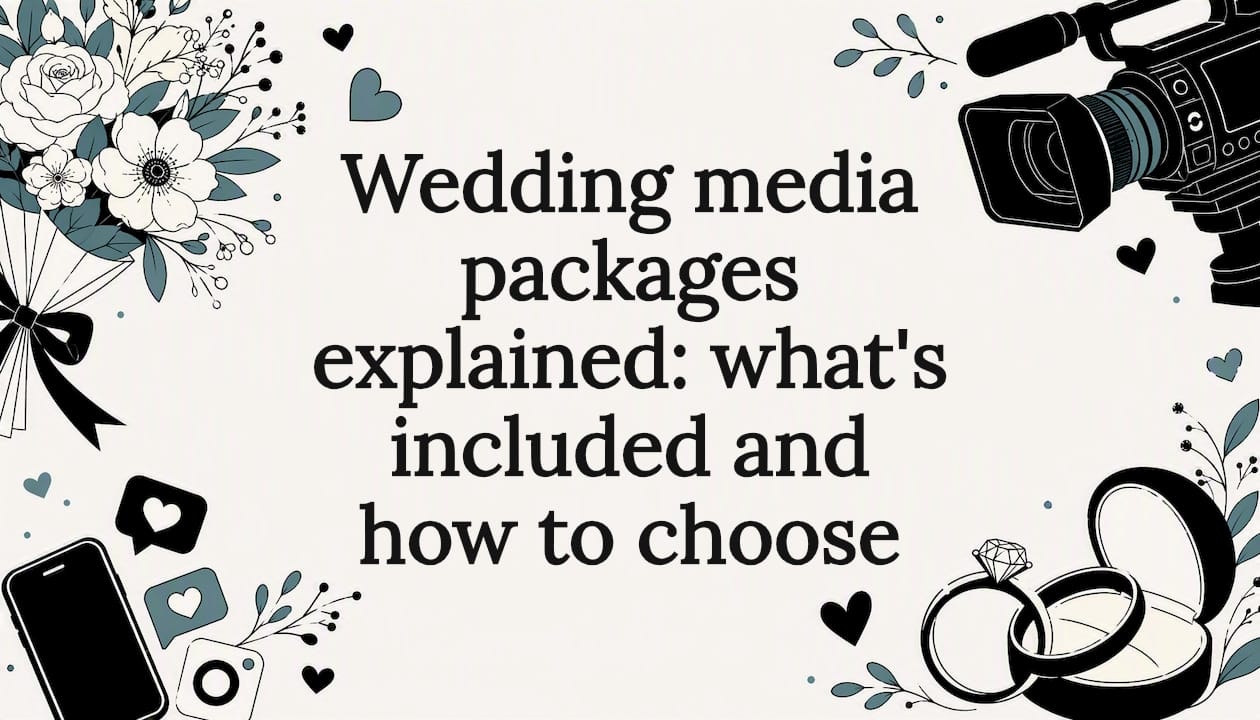 Wedding media packages explained: what's included and how to choose