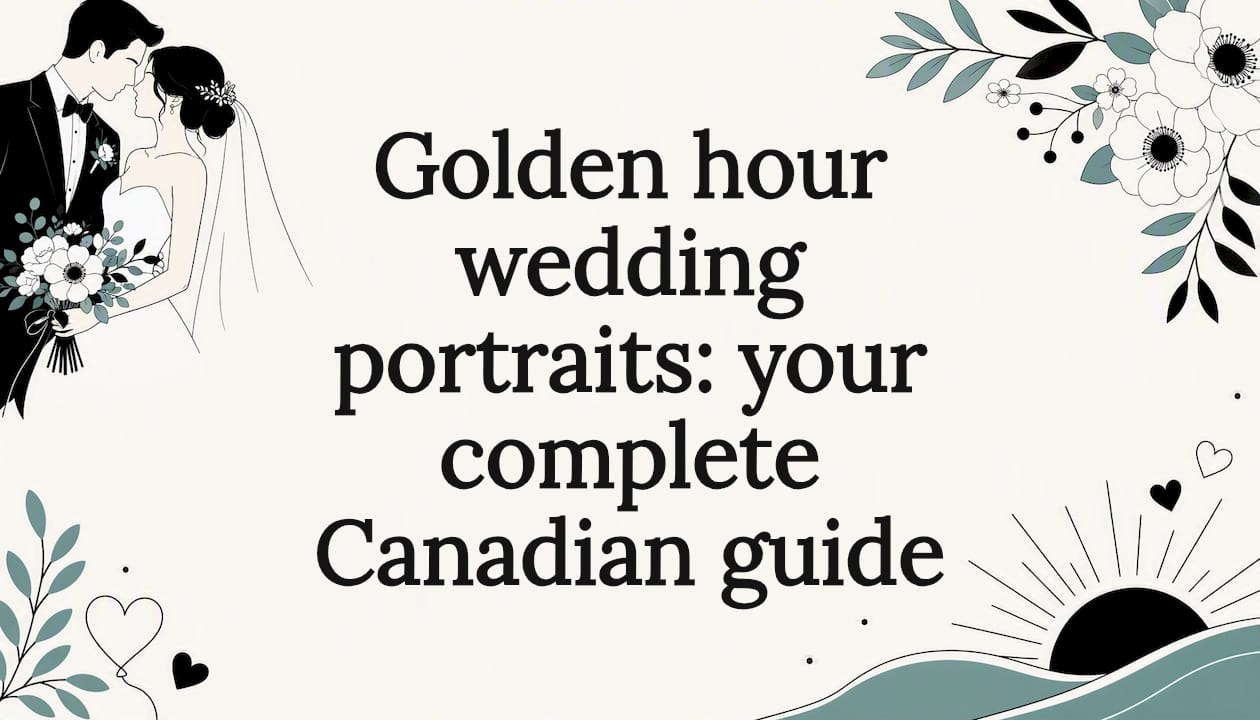 Golden hour wedding portraits: your complete Canadian guide