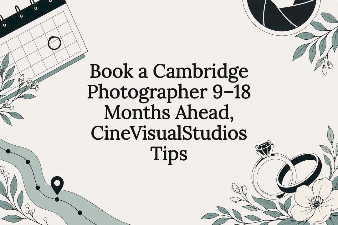 Book a Cambridge Photographer 9–18 Months Ahead, CineVisualStudios Tips