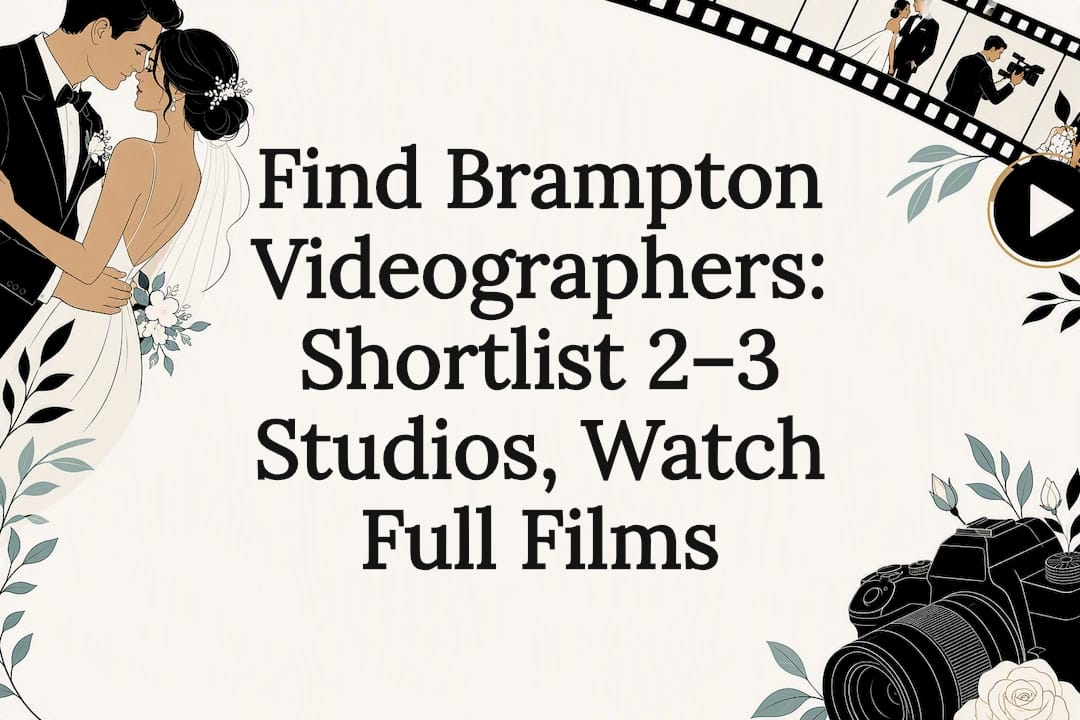 Find Brampton Videographers: Shortlist 2–3 Studios, Watch Full Films