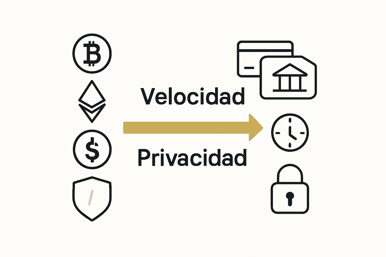 Cryptocurrency vs traditional payment infographic