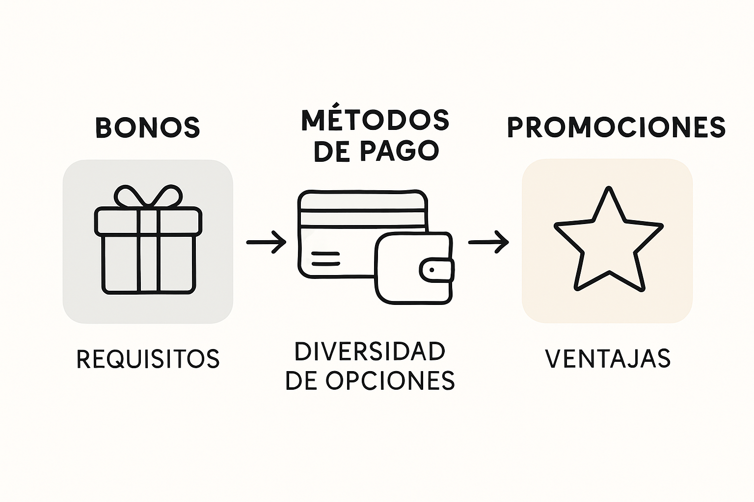 Infografía bonos y métodos de pago apuestas