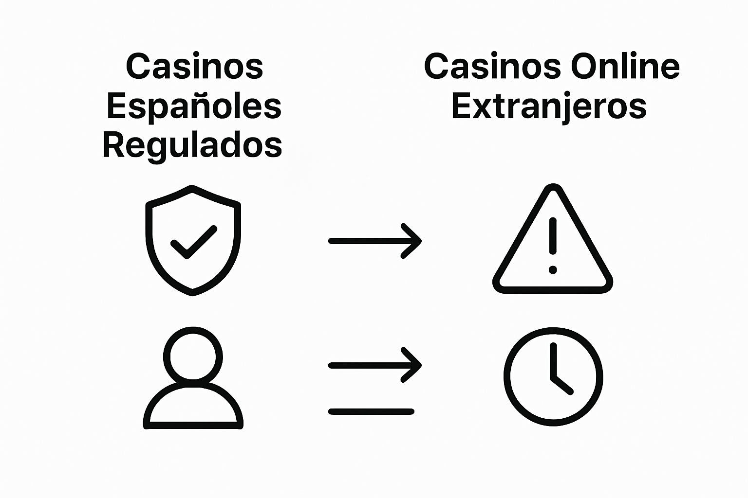 Infographic comparing regulated and foreign casino risks