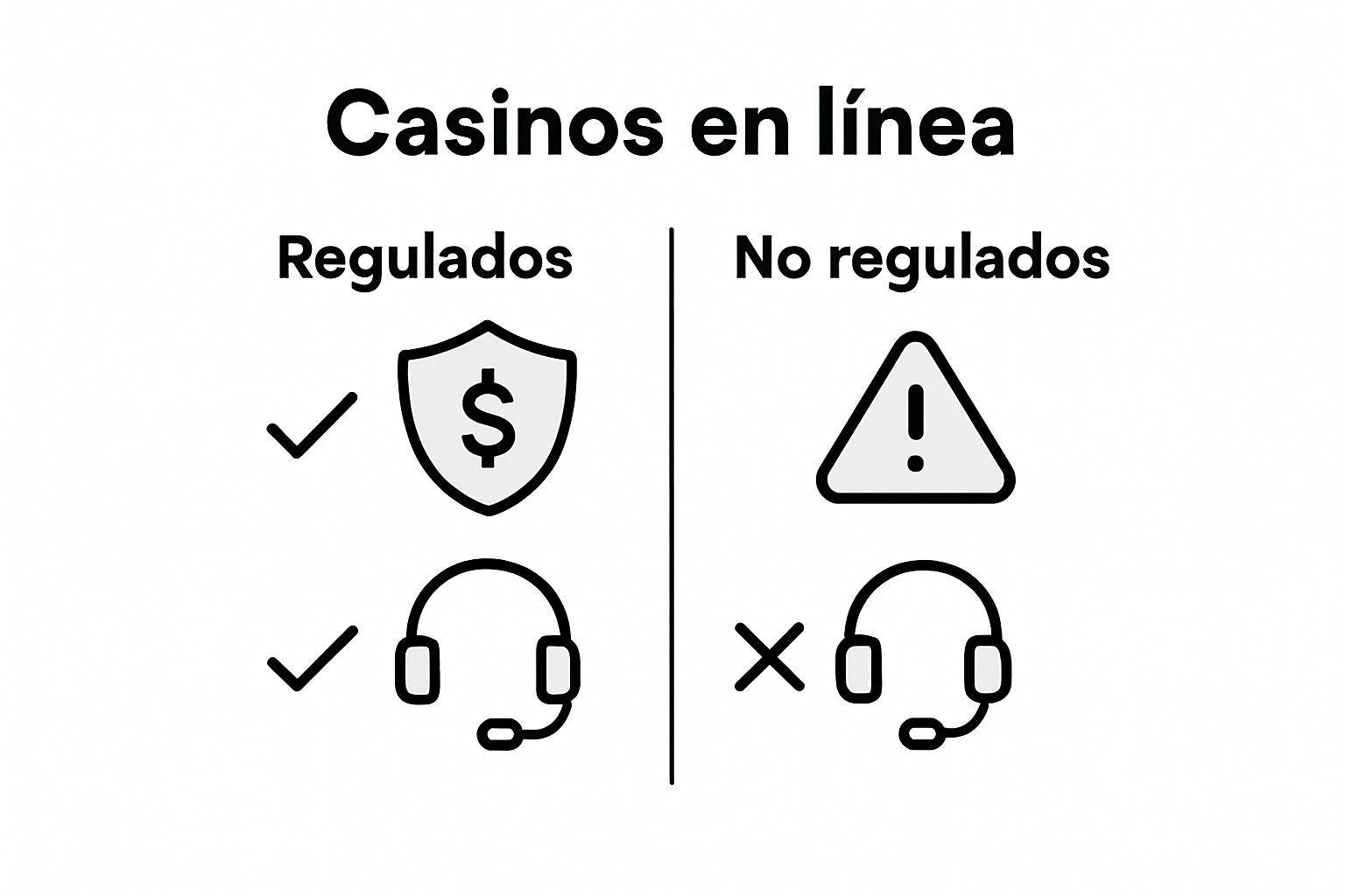 Comparison between regulated and unregulated casinos