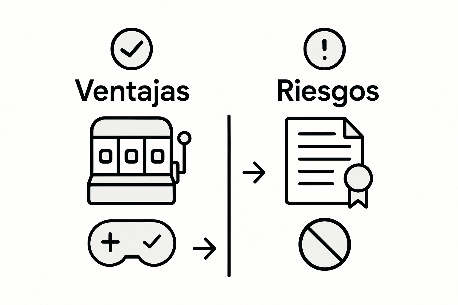 Infografía con las ventajas y desventajas de los giros gratis