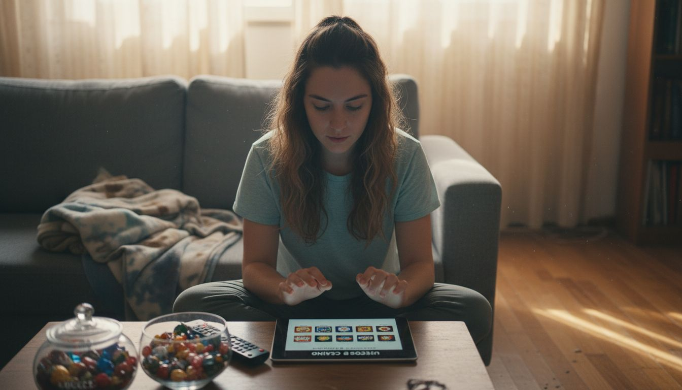 Un usuario explora las diferentes opciones de juegos de casino disponibles.