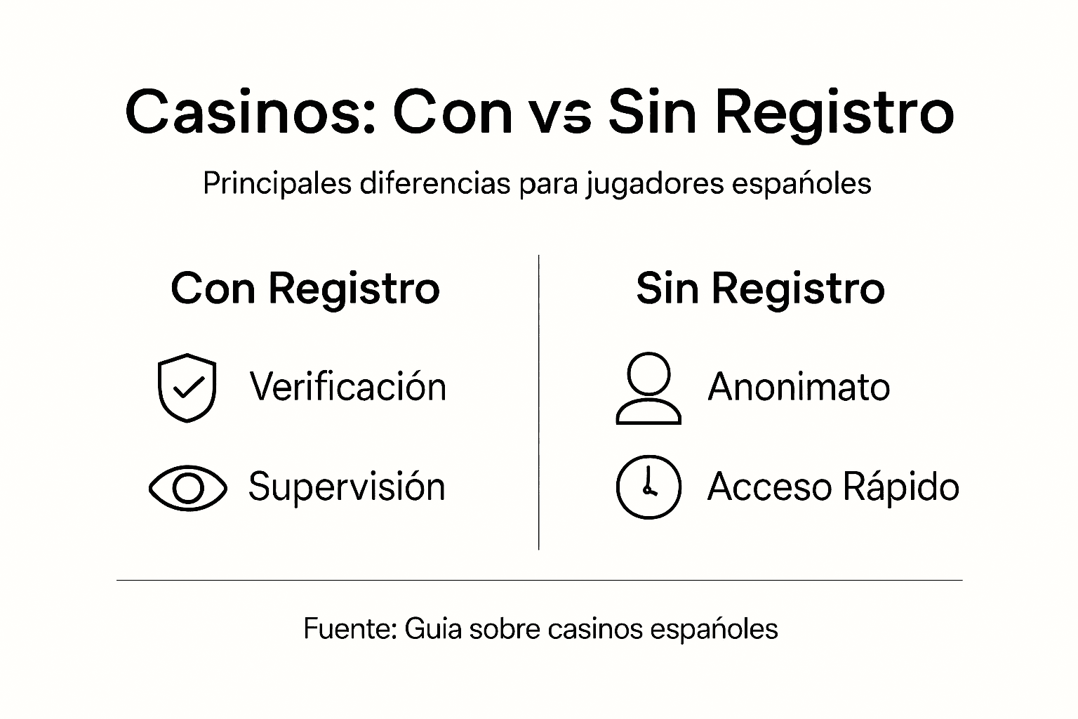 Guía visual para entender las diferencias entre los distintos tipos de casinos