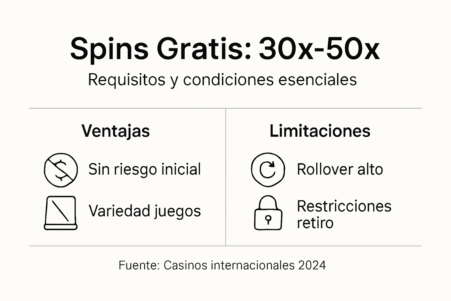 Descubre en esta infografía todo lo que necesitas saber sobre los requisitos y beneficios de los giros gratis.