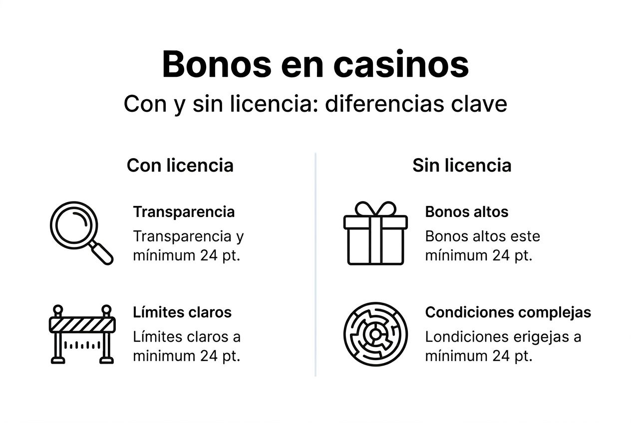 Infografía: ¿En qué se diferencian los bonos de casas de apuestas reguladas y no reguladas?