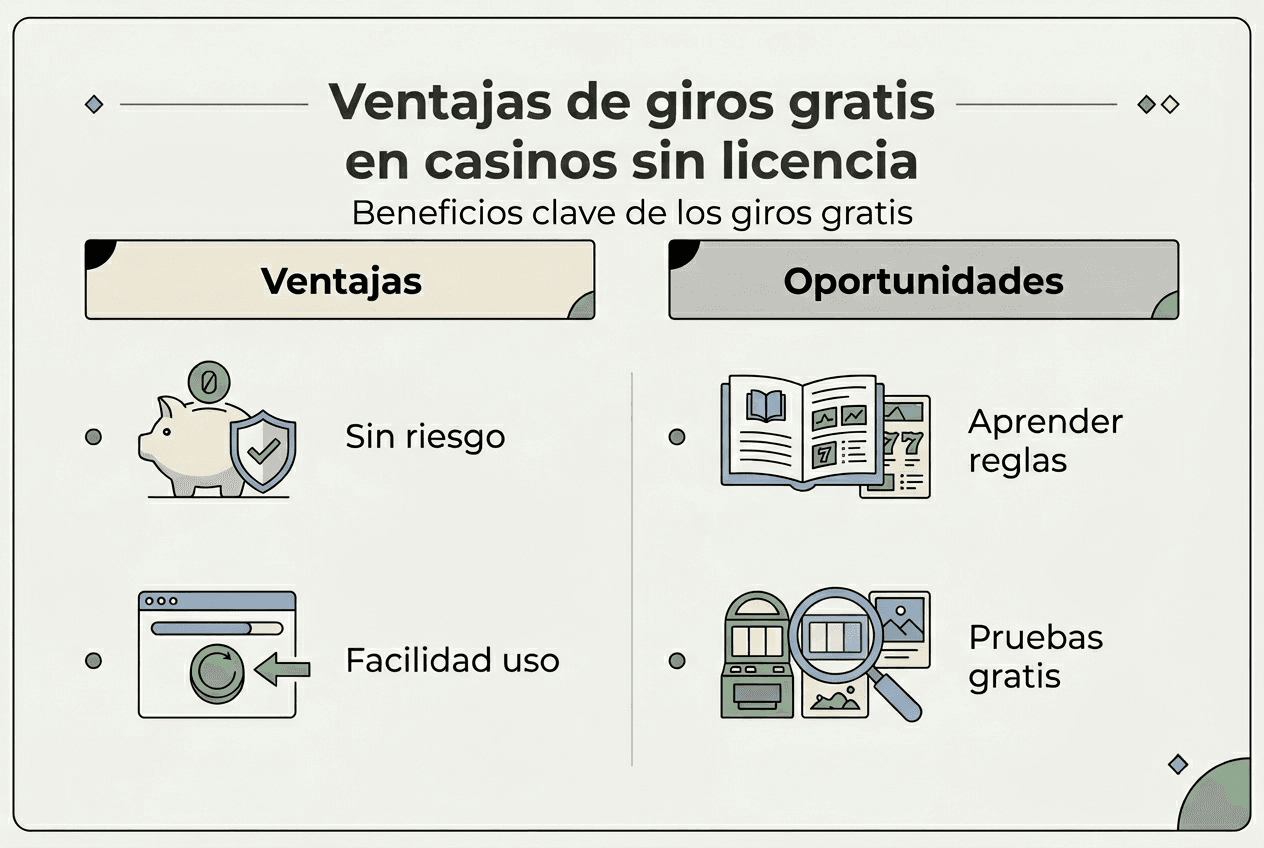 Infografía: Descubre los beneficios de jugar con giros gratis en casinos online