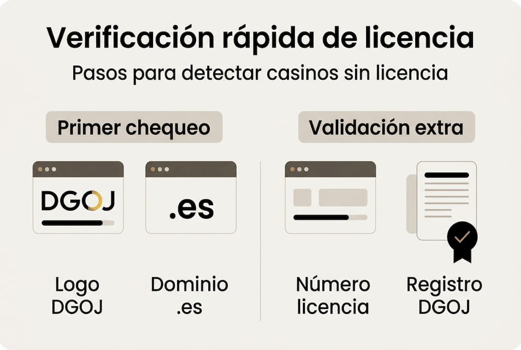 Infografía: cómo comprobar que un casino online cuenta con licencia