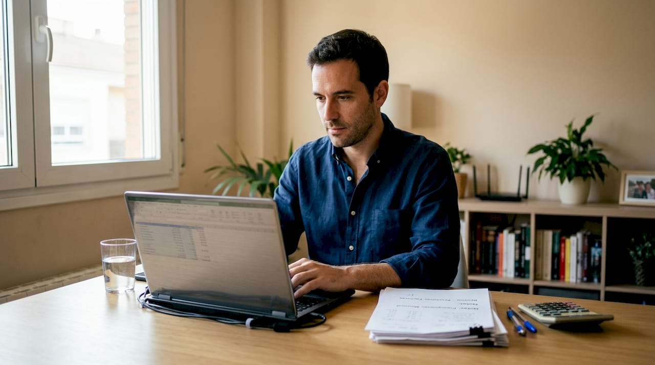 Un usuario analiza las opciones de un casino online desde la comodidad de su hogar.