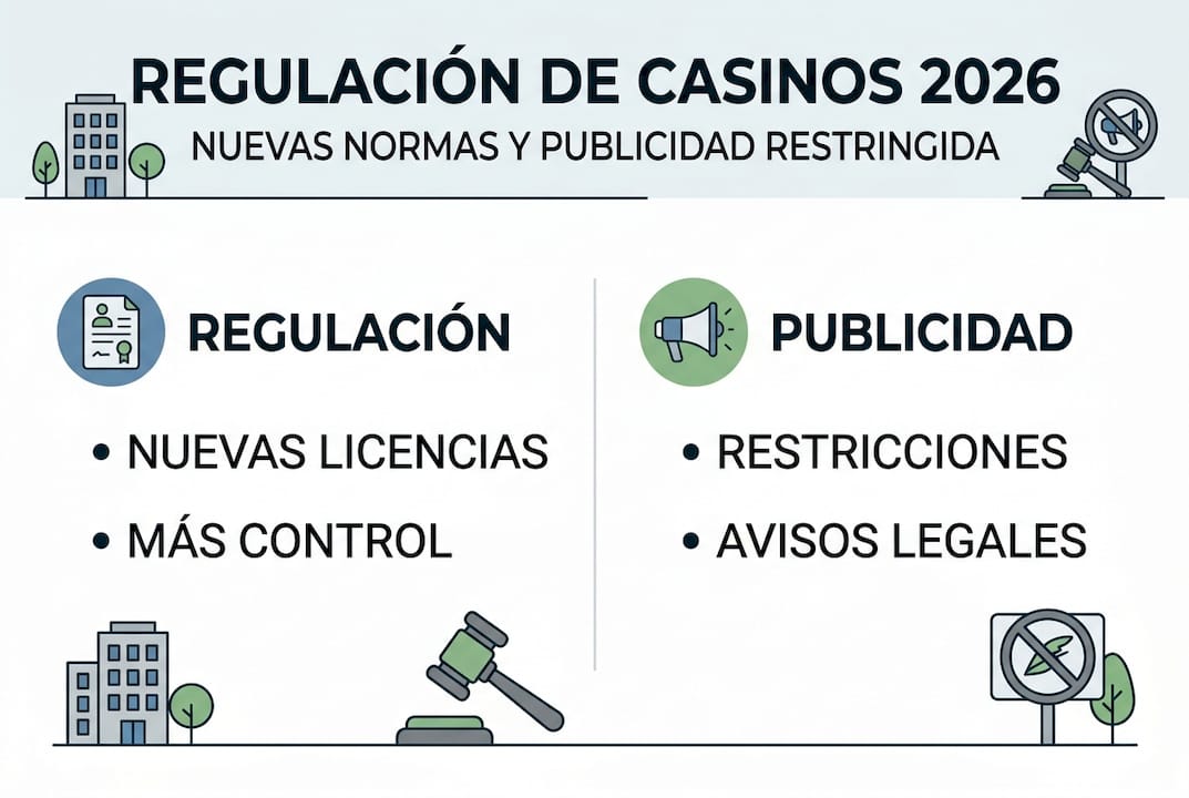 Infografía sobre las nuevas normativas en los casinos de España
