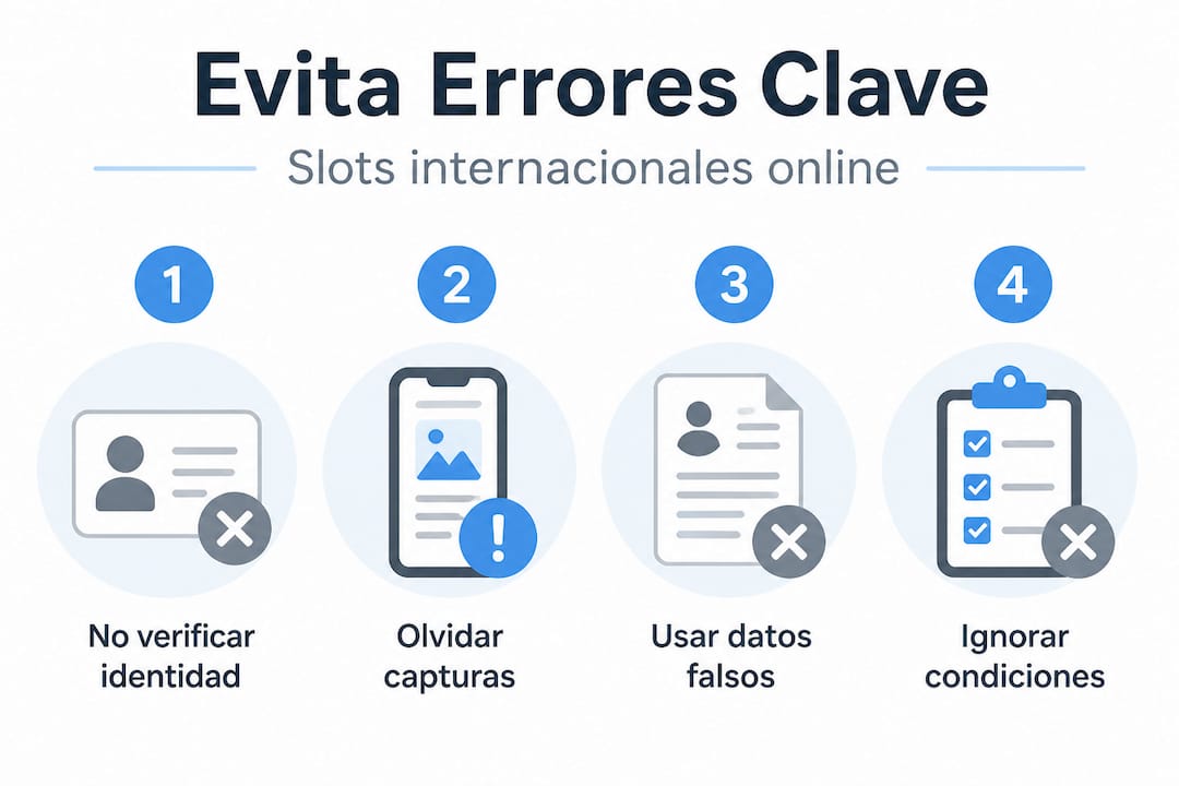 Infografía: Errores más comunes al jugar en tragamonedas internacionales