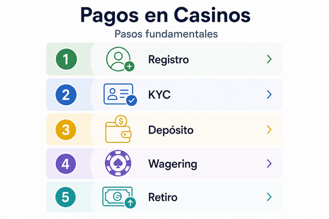 Guía visual: cómo cobrar tus ganancias en casinos online paso a paso