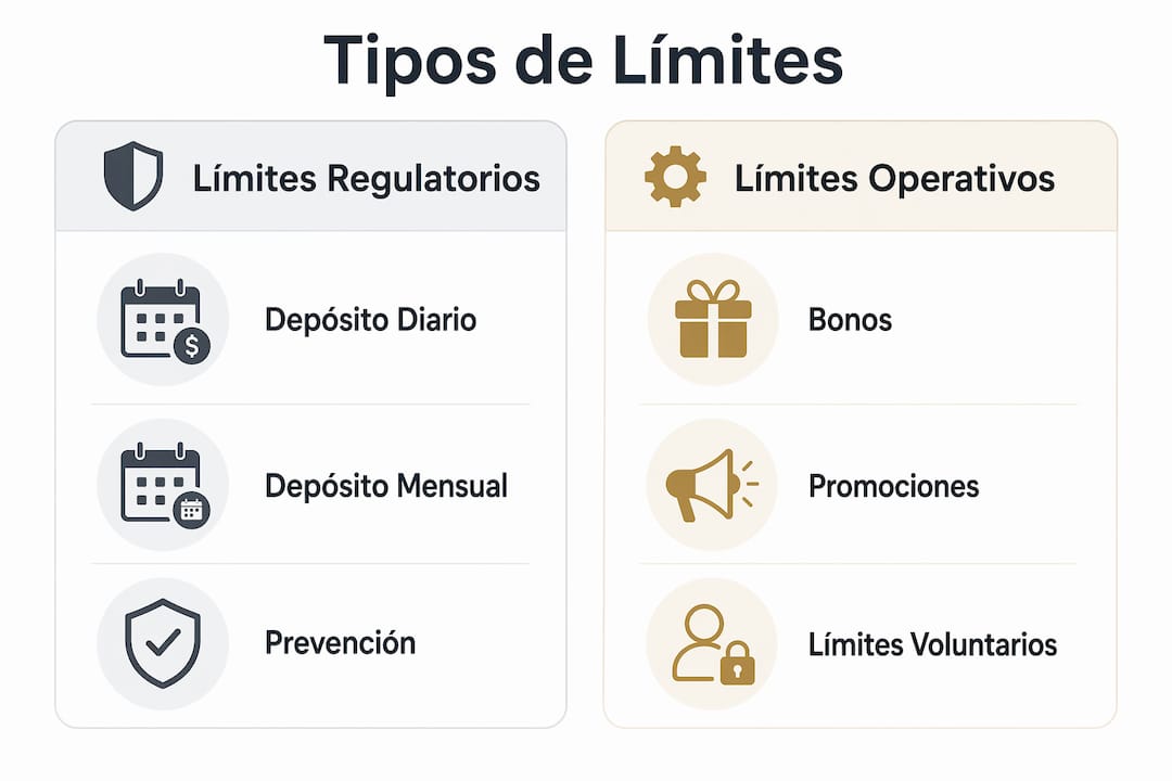 Infografía: Diferencias entre los distintos tipos de límites en apuestas online
