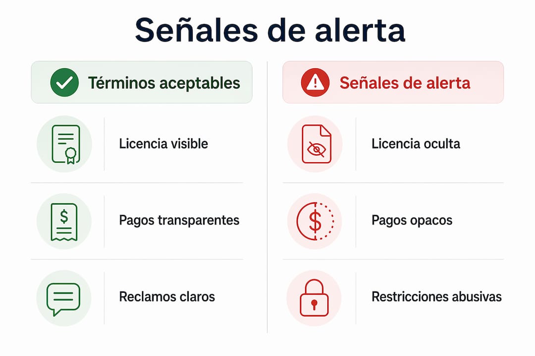 Infografía que analiza y compara las señales legales en los casinos