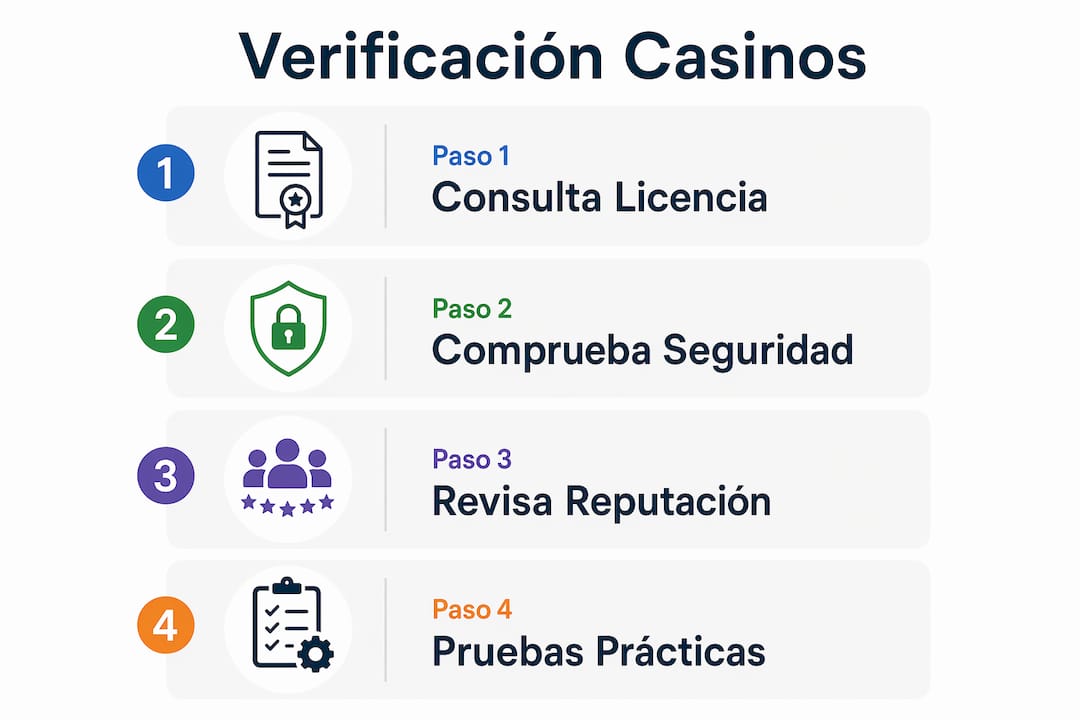 Infografía: cómo comprobar si un casino cuenta con licencia oficial