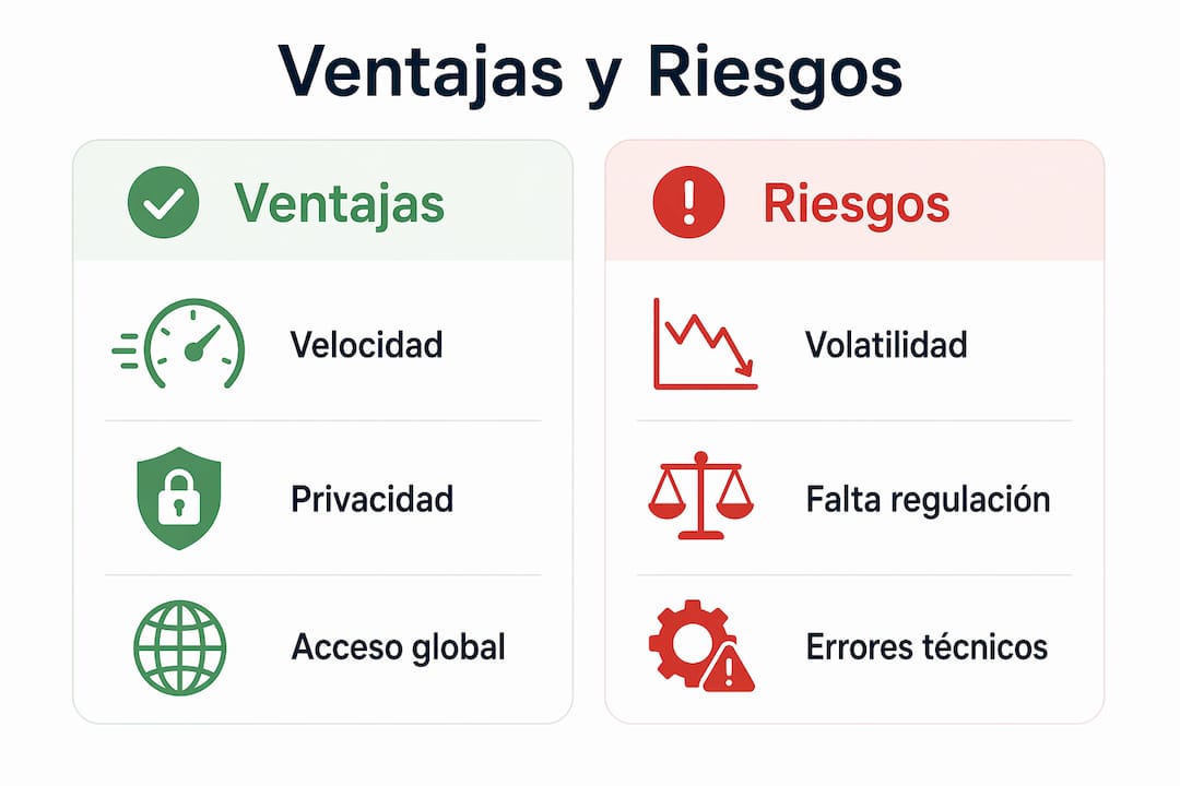 Infografía que analiza los pros y contras de apostar con criptomonedas