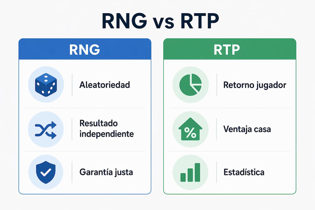 Infografía: diferencias clave entre las funciones de RNG y RTP