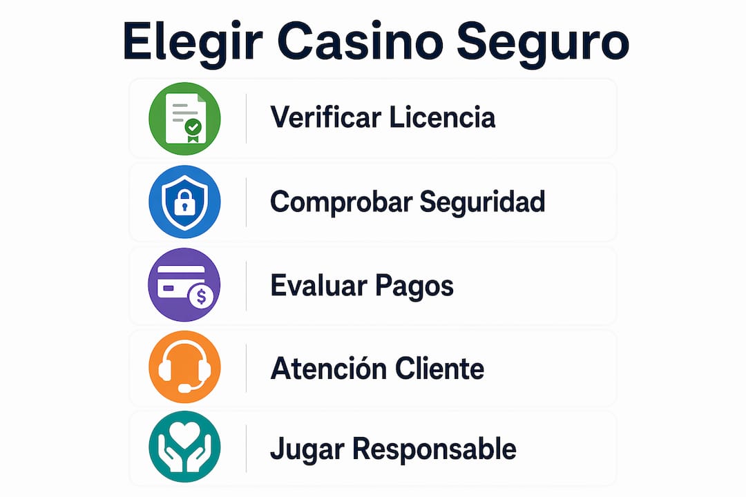 Infografía: guía práctica para reconocer casinos online de confianza
