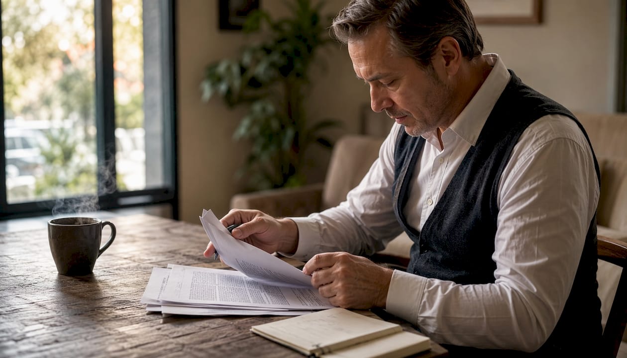 Personas revisando y firmando documentos legales y contratos