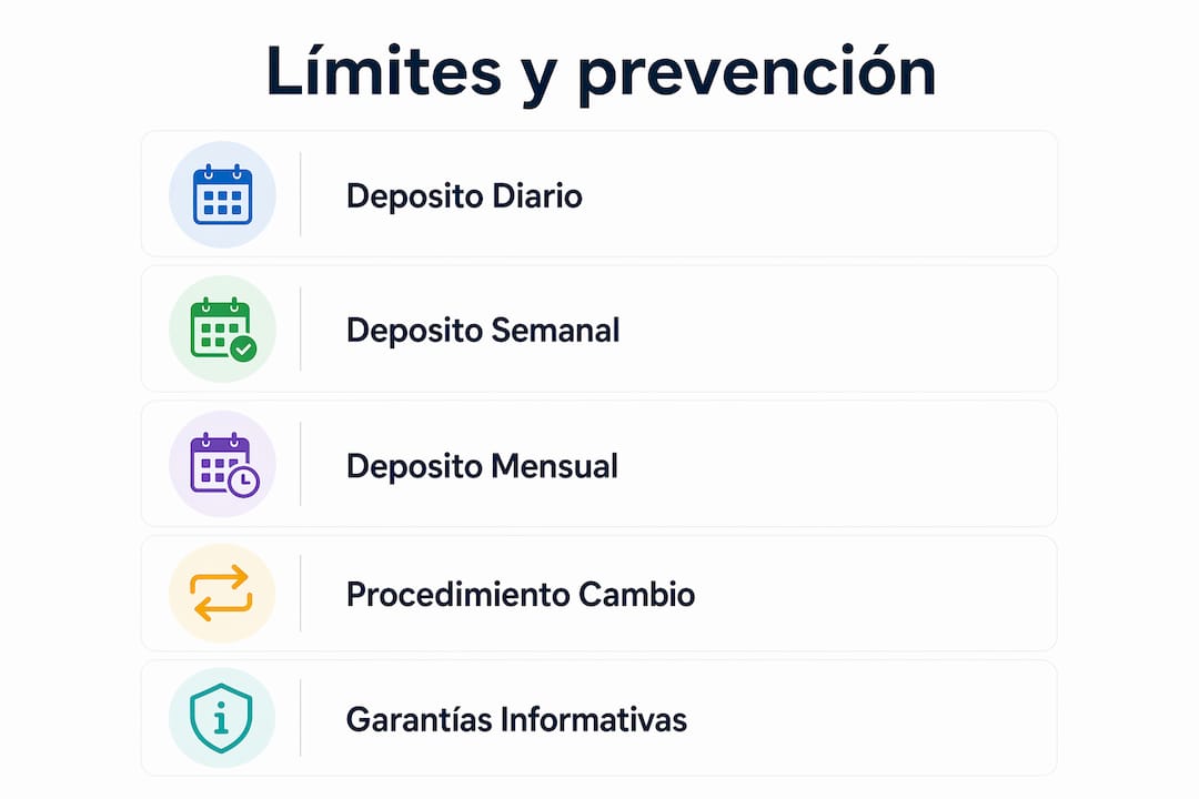 Infografía sobre límites y prevención en depósitos bancarios