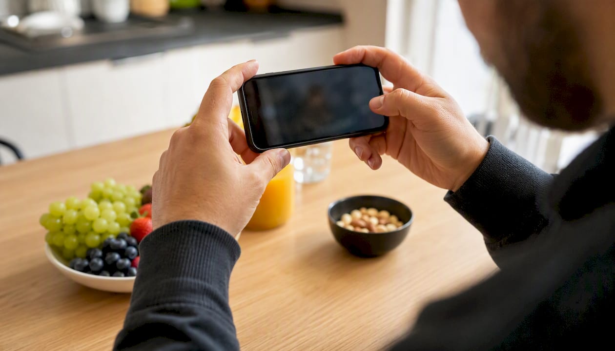 Manos capturando la pantalla de un móvil