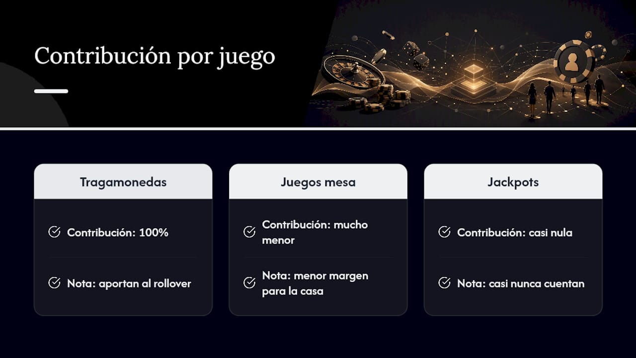 Comparación de contribuciones al rollover según el tipo de juego
