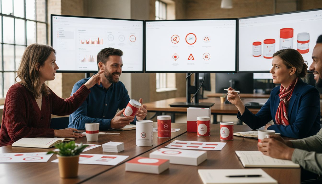 branding strategy team meeting