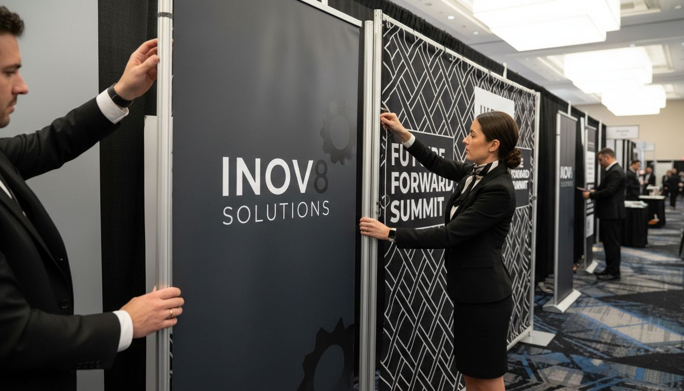 signage design setup