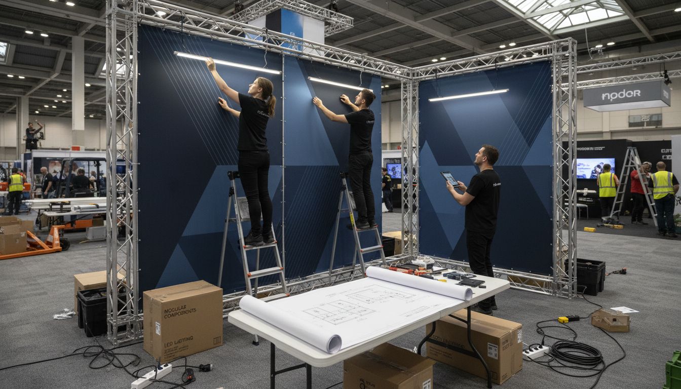 exhibition booth assembly