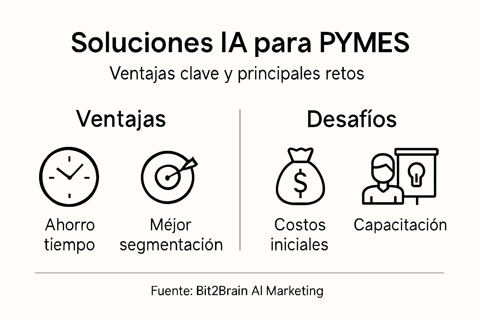 Infografía: cómo la inteligencia artificial puede potenciar el marketing de las pequeñas y medianas empresas