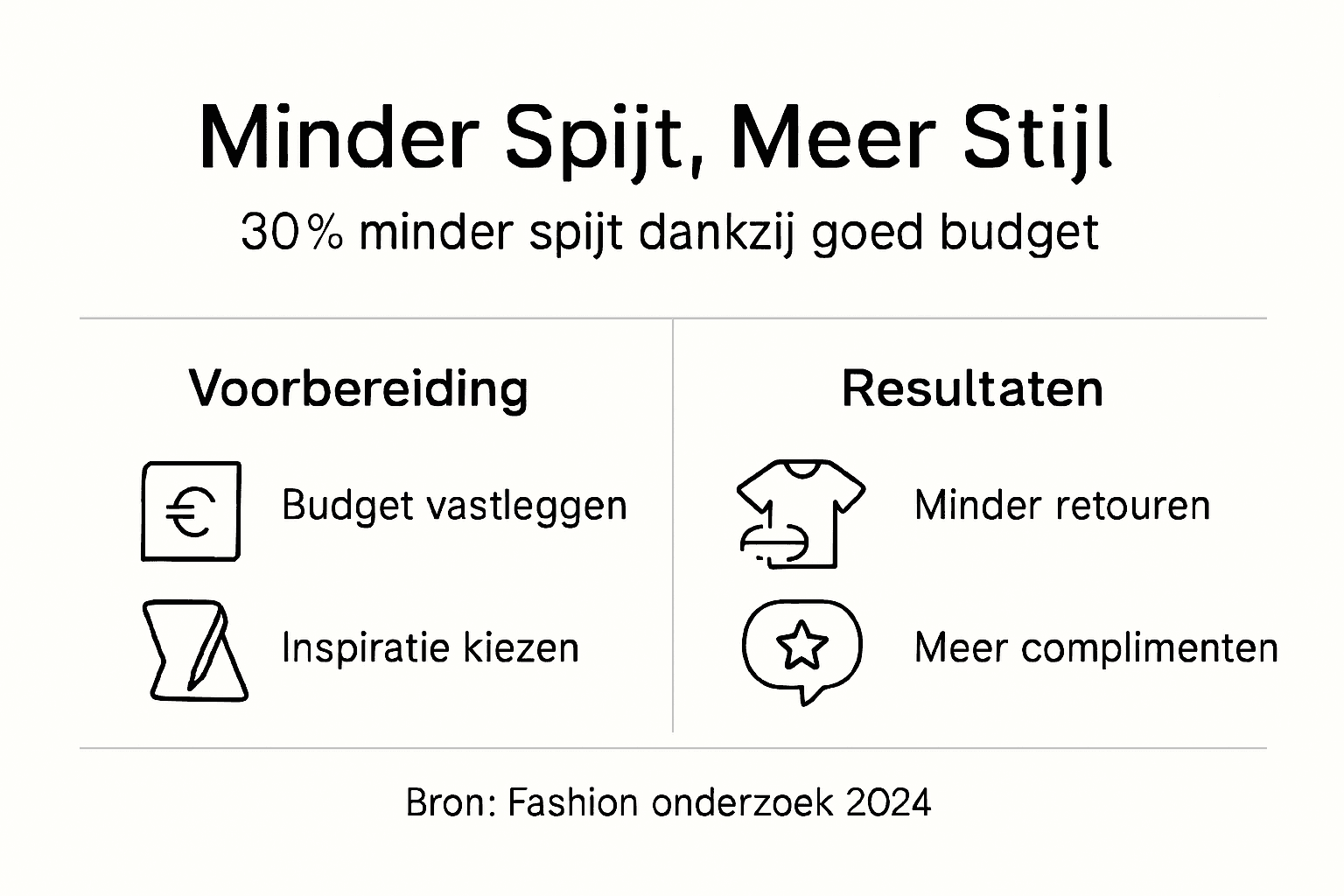 Infographic: zo voorkom je spijt van budget fashion aankopen