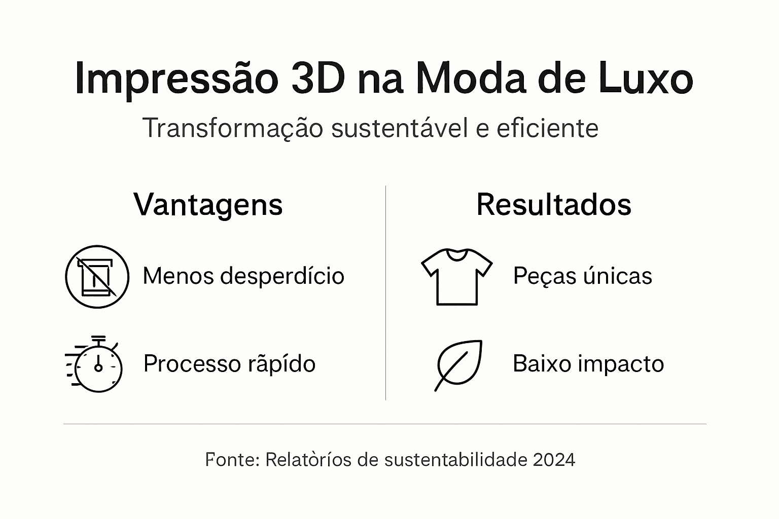 Infográfico: O impacto da impressão 3D no setor do luxo e da moda