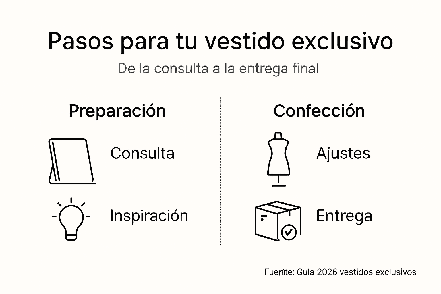 Infografía: así se elabora un vestido exclusivo, paso a paso