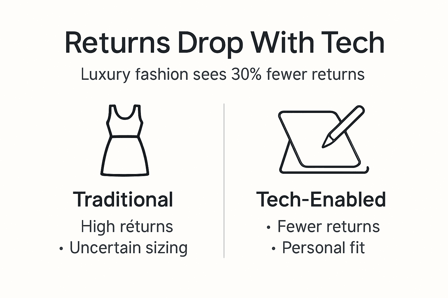 Infographic comparing tech versus traditional returns