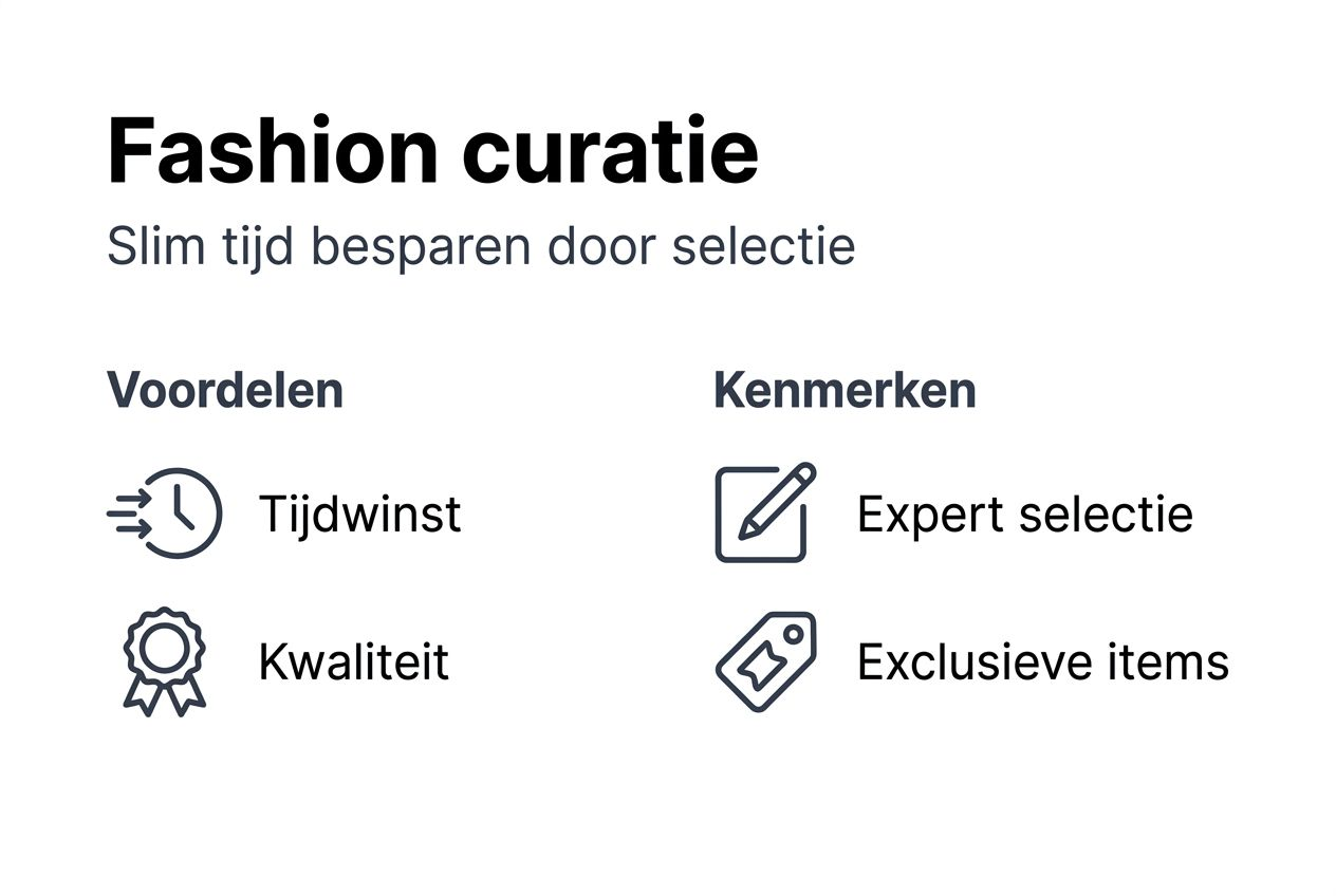 Infographic: De voordelen en unieke eigenschappen van modecuratie
