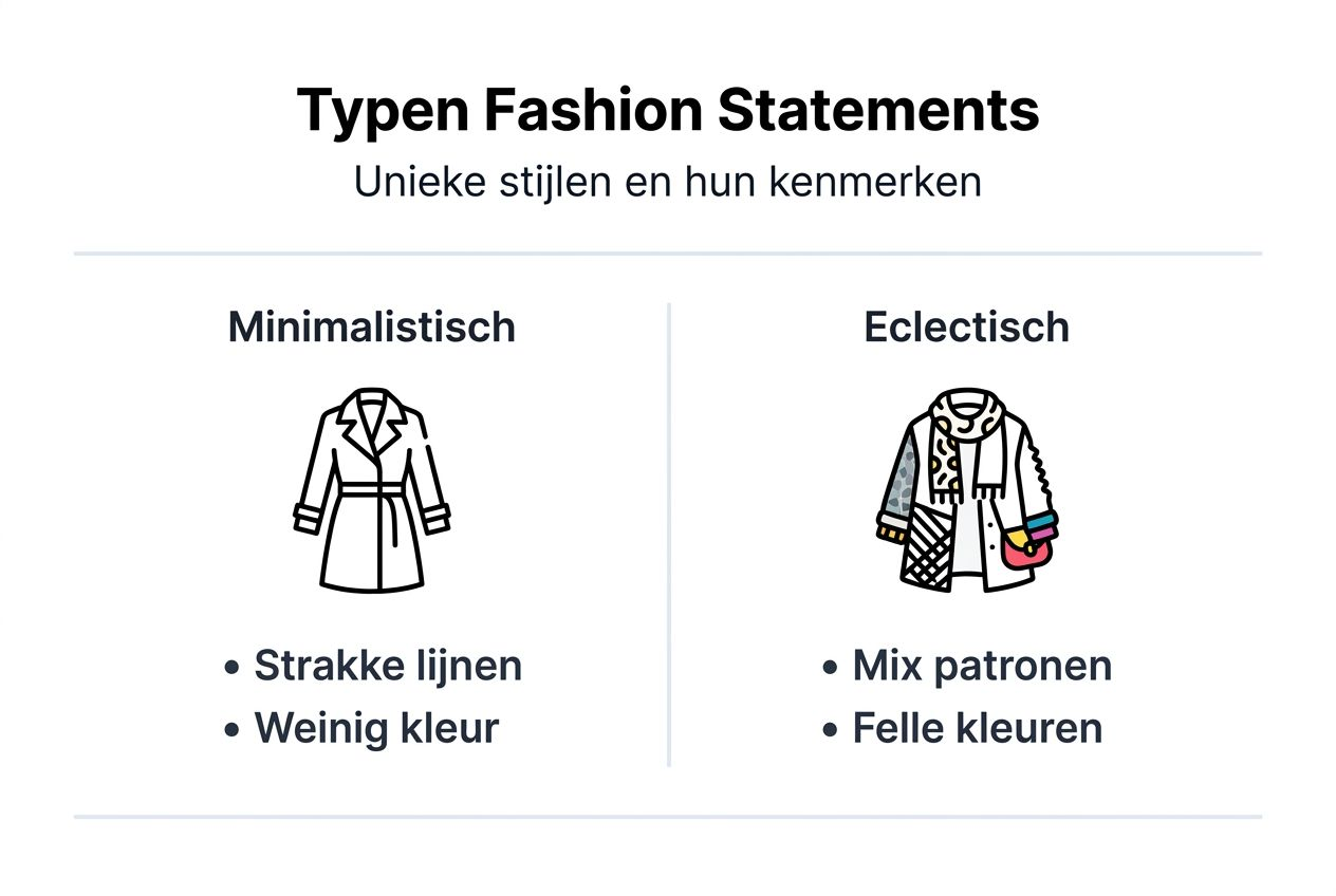 Infographic: een overzicht van verschillende fashion statements