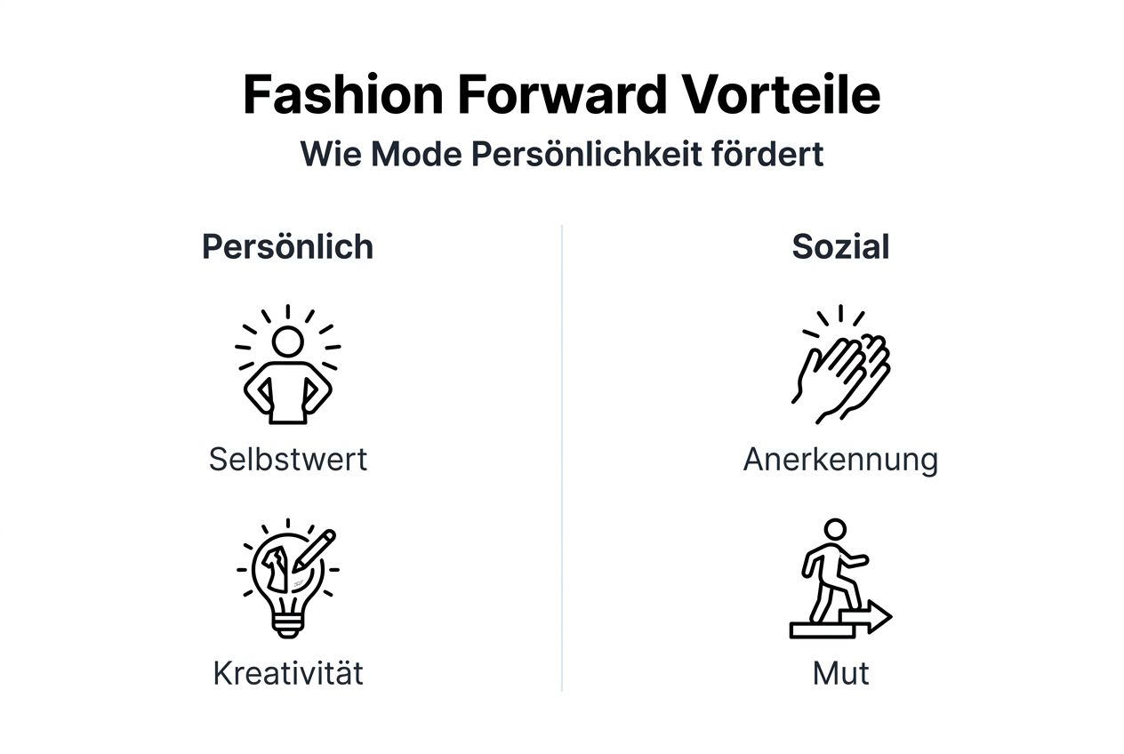 Infografik: Die wichtigsten Vorteile trendbewusster Mode auf einen Blick