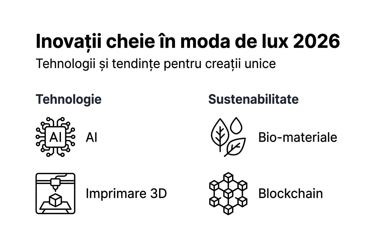 Infografic despre cele mai importante inovații care schimbă lumea modei de lux
