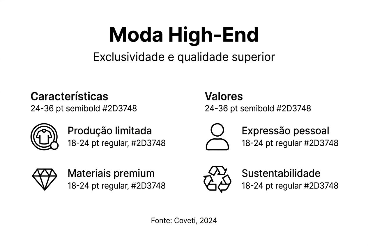 Infografia sobre a exclusividade e o valor das marcas de luxo no universo da moda